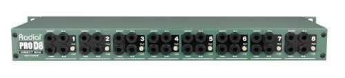 קופסת DI פאסיבי 8 ערוצים ''19  Radial ProD8