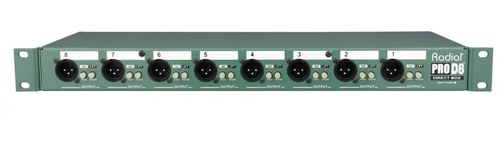 קופסת DI פאסיבי 8 ערוצים ''19  Radial ProD8