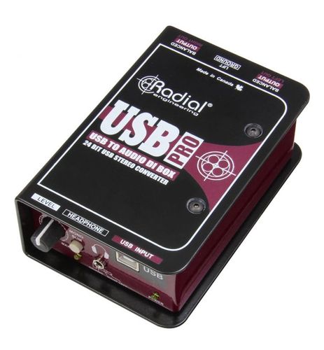 קופסת DI מקצועי Radial USB Pro מחשב