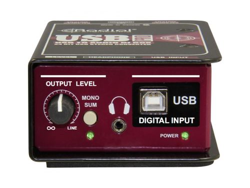 קופסת DI מקצועי Radial USB Pro מחשב