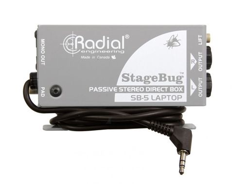קופסאת DI פסיבי יעודי למחשבים ניידים Radial StageBug  SB-5  DI