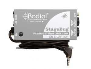 קופסאת DI פסיבי יעודי למחשבים ניידים Radial StageBug  SB-5  DI