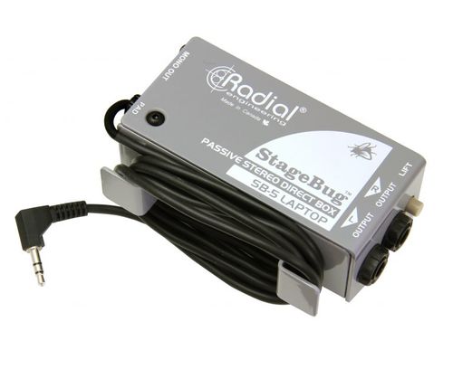 קופסאת DI פסיבי יעודי למחשבים ניידים Radial StageBug  SB-5  DI