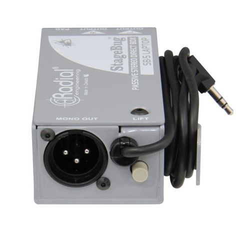 קופסאת DI פסיבי יעודי למחשבים ניידים Radial StageBug  SB-5  DI