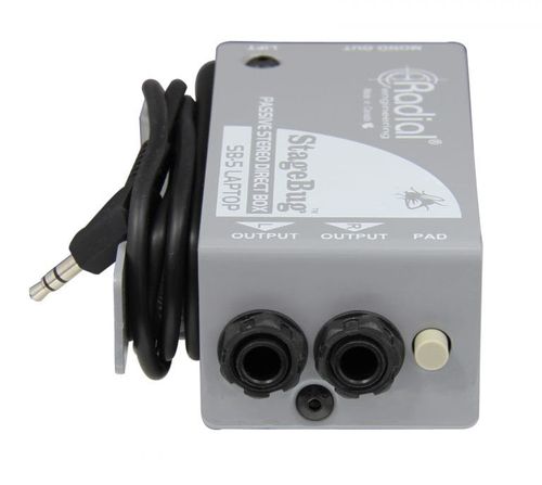 קופסאת DI פסיבי יעודי למחשבים ניידים Radial StageBug  SB-5  DI