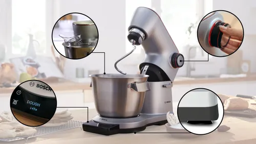 Kitchen machine with scale Series 8 OptiMUM 1600 W, דגם MUM9AX5S00 | כסף, נירוסטה