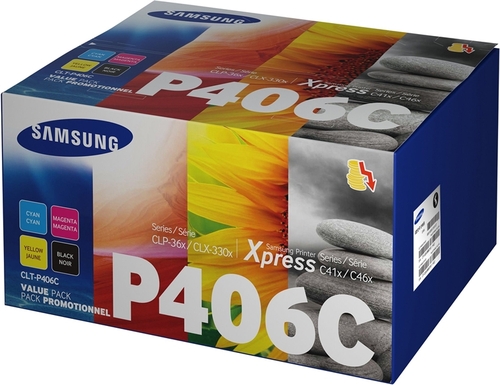 סט 4 טונרים צבעוניים Samsung CLT-P406C