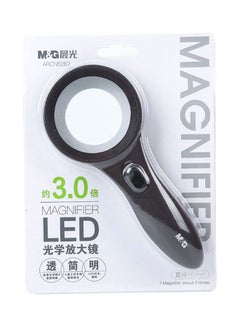 זכוכית מגדלת 65 מ"מ עם תאורת LED