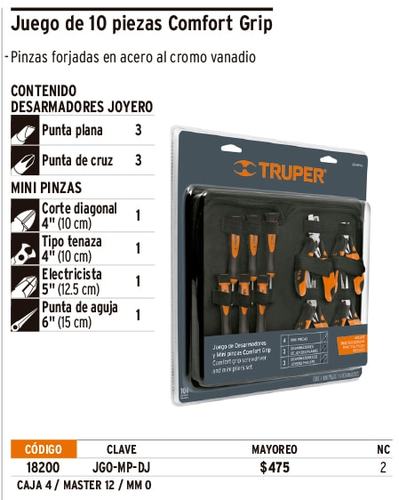 סט פליירים מיני ומברגים 10 יח'