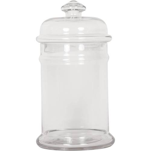 צנצנת זכוכית עם מכסה Glass Apothecary Jar