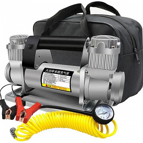 קומפרסור מקצועי לרכב 2 בוכנות 40 ממ HEAVY DUTY