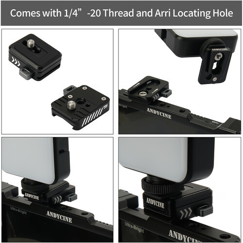 ANDYCINE פלטת שחרור מהיר עם בסיס Arca Type