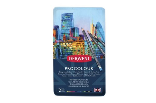 סט 12 עפרונות צבעוניים PROCOLOUR