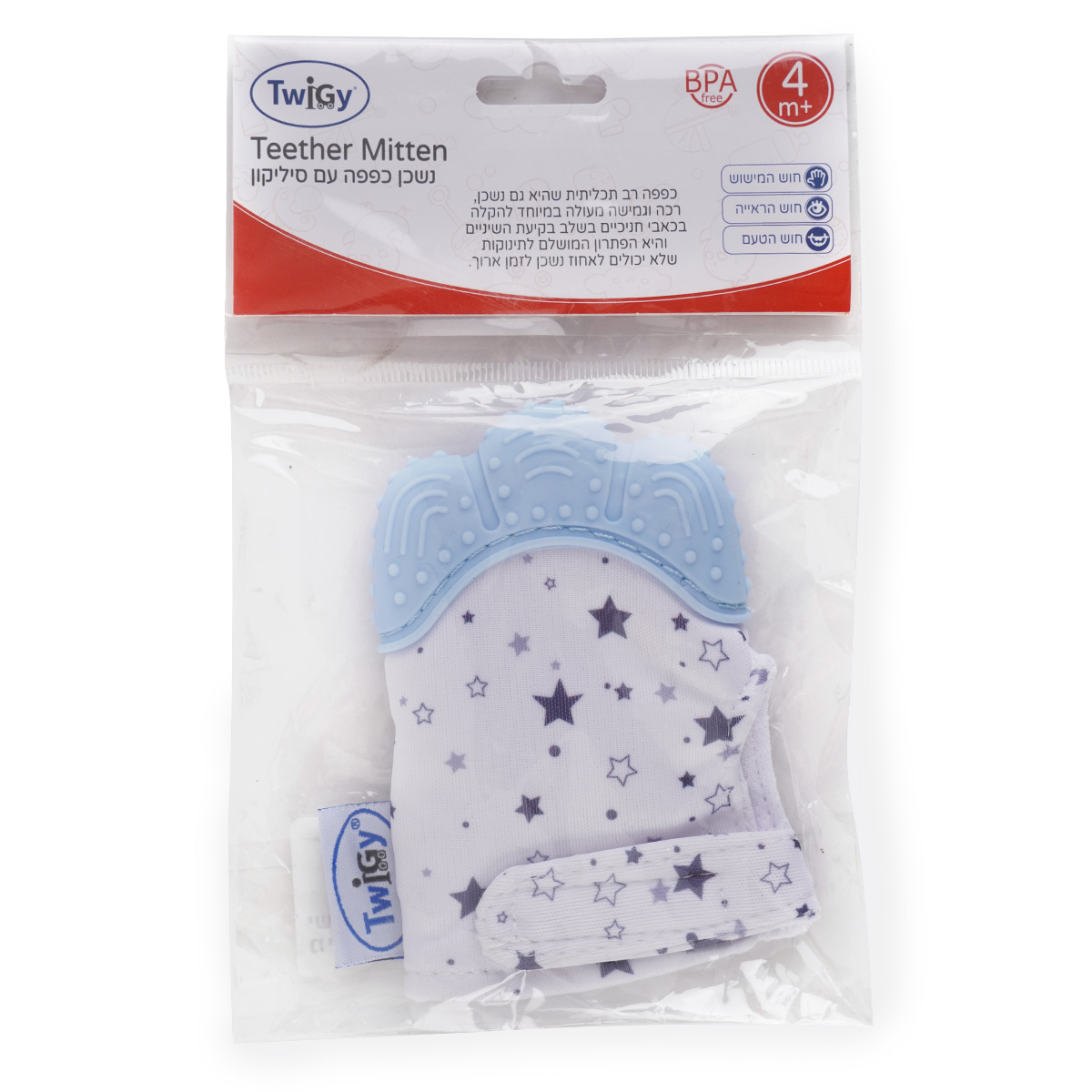 נשכן כפפה עם סיליקון - Teether Mittenהמוצר נוסף לעגלה