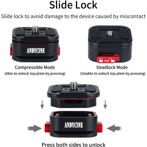 ANDYCINE Quick Release Plate with Arca-Type Base
