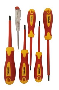 סט 5 מברגים מבודדים 1000V + טסטר SIGNET 52589