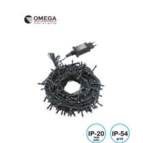 שרשרת לד 10 מטר 100 לדים 220C AC Christmas Light Omega