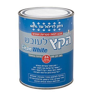 צבע הקץ לעובש לבן מט דוחה פטריות ועובש 1 ליטר CLEAN WHITE