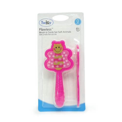 סט מברשת מסרק בצורות - Flawless Brush & Comb Set Animalsהמוצר נוסף לעגלה