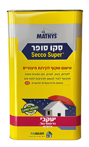 סקו סופר איטום שקוף לקירות חיצוניים 5 ליטר -  יעקבי