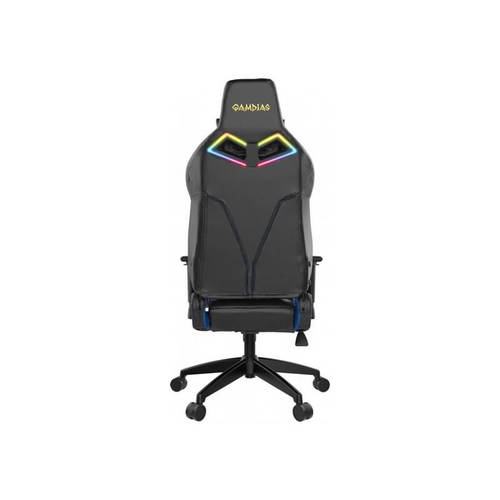 כיסא גיימינג עם תאורת RGB דגם ACHILLES E1 GAMDIAS בצבע כחול שחור