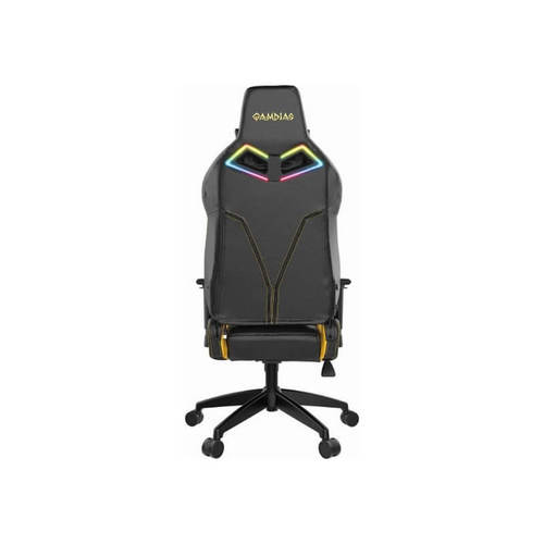 כיסא גיימינג עם תאורת RGB דגם ACHILLES E1 GAMDIAS בצבע צהוב שחור