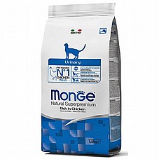 MONGE מונג 1.5 ק"ג מזון יבש לחתולים לבעיות בדרכי השתן (יורינרי)