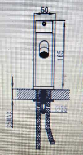 ברז נמוך 49802 גאן מטל  pvd סדרת רובי