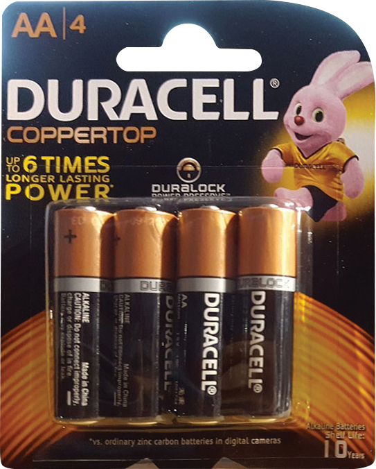 מארז 20 רביעיות סוללות DURACELL AA