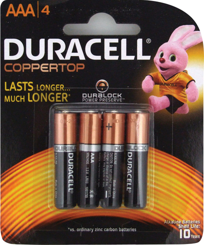 מארז 10 רביעיות סוללות DURACELL AAA