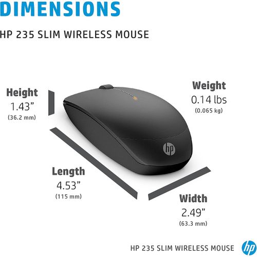 עכבר HP 235 Slim Wireless Mouse