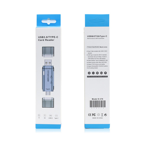 קורא כרטיסים OTG טייפ סי USB 3