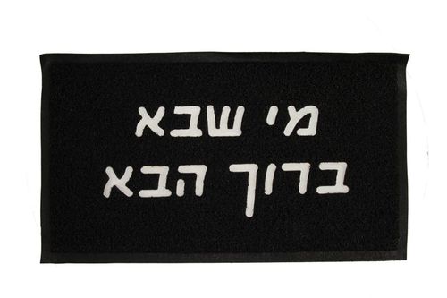 שטיחון כניסה poly-tech צבע שחור 45/120
