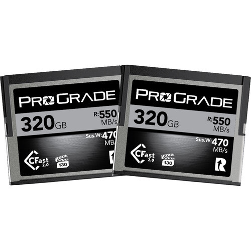 ProGrade Digital 320GB CFast 2.0 Cobalt Memory 2 Cards