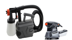 מרסס צבע עם קומפרסור 500 w חשמלי + מלטשת כף יד חשמלית 350 וואט 100900-003.2 Hunte 