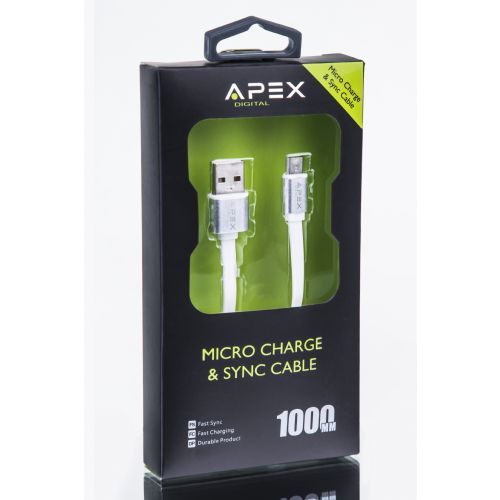 כבל APEX -/160/161/162 MICRO USB   מטר אחד