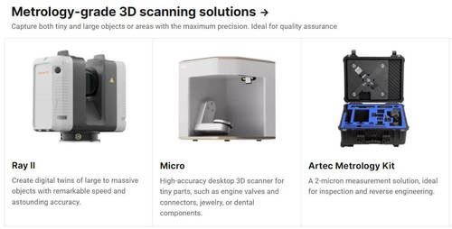 Professional 3D scanners 