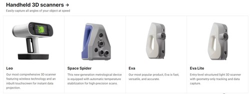 Professional 3D scanners 