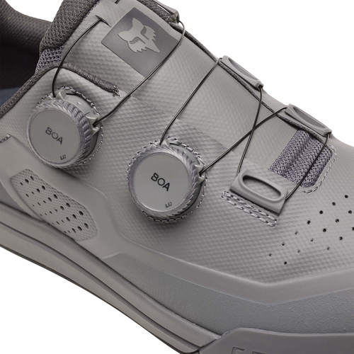 נעלי רכיבה פוקס לקליטים אפור - FOX UNION BOA CLIPLESS SHOE V23 