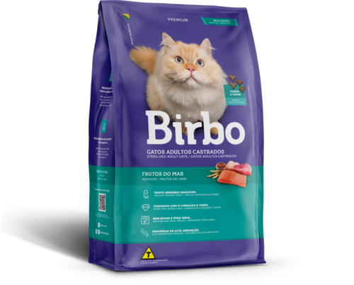 בירבו Birbo אוכל פרימיום לחתולים מעוקרים סטרלייז - 7 ק