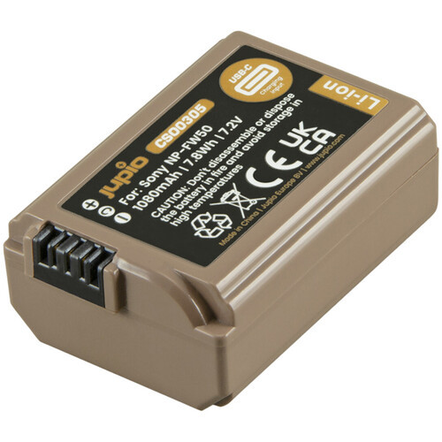 סוללה חליפית jupio np-fw50 ultra usb-c