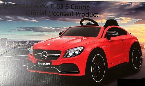 מכונית מרצדס ספורט AMG C 63 S 12V אדום , מחיר מיוחד !