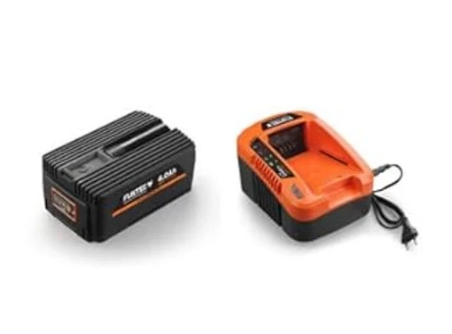 סט קומבי רב תכליתי נטען 40V הכולל אביזר חרמש+אביזר מסור שרשרת+אביזר מגזמת כולל סוללה 2AH ומטען דגם EK700KIT נובקס