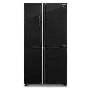מקרר 4 דלתות 525 ליטר Sharp SJ-8590-BK זכוכית שחור