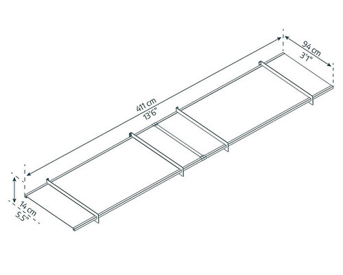 גגון Nancy אפור שקוף 1x4.1