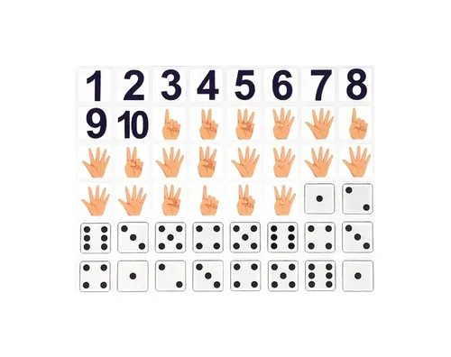 מדבקות לימוד מספרים - דגם 1510