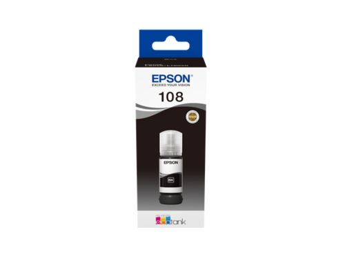  דיו 108 מקורי שחור מסדרת  EcoTank