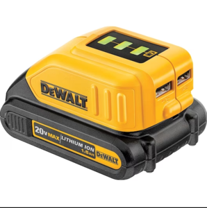 מתאם יו אס בי לסוללה 20/18V דיוולט דגם DCB090 DEWALT 