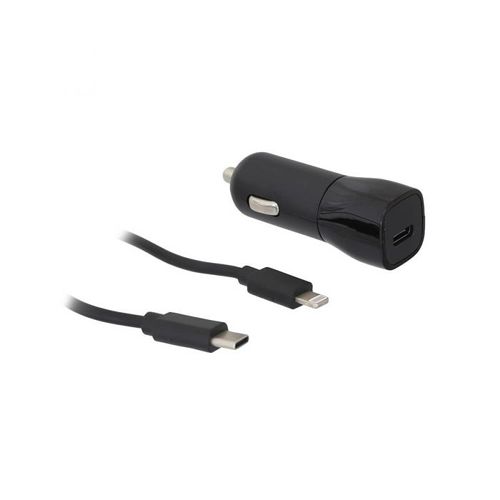 מטען רכב USB-C 30W+כבל IPHONE semicom