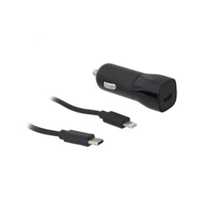 מטען רכב USB-C 30W+כבל IPHONE semicom